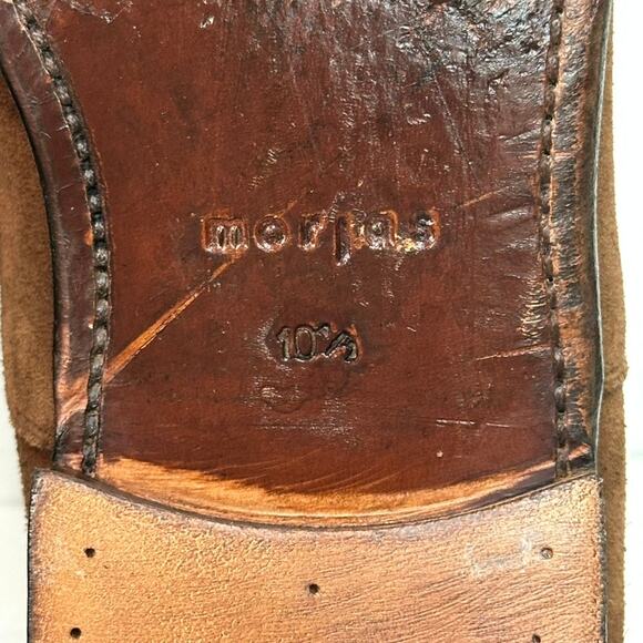 NEW HEELS Morjas The Oxford Snuff Suede Cap Toe Handmade in Spain US 11.5 - Picture 11 of 13